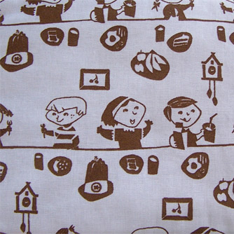 Fabric children at table