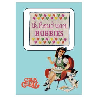 Embroidered Ik houd van Hobbies