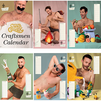 Birthday calendar Darn! Men with yarn