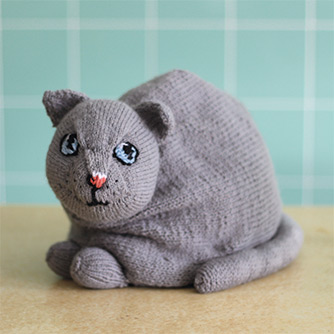 Teacosy cat knit pattern