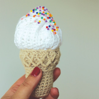 Crochet pattern ice cream